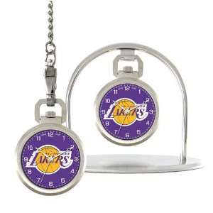  Los Angeles Lakers NBA Pocket Watch: Sports & Outdoors