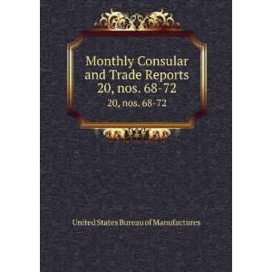  Monthly Consular and Trade Reports. 20, nos. 68 72 United 