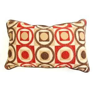   Rectangular Indoor Throw Pillow   Geometric Flores