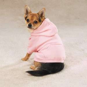     Casual Canine Pink Basic Dog Hoodie   Medium