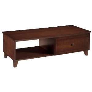  54 Shaker Style Coffee Table With 1 Drawer Dark Cherry 