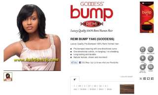 Sensationnel Goddess Remi Human Hair Remi Bump Yaki 8  