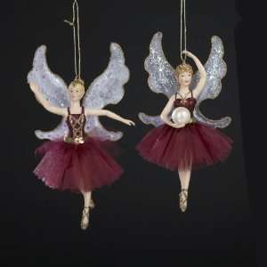  Club Pack of 12 Burgundy Ballerina Fairy Christmas 