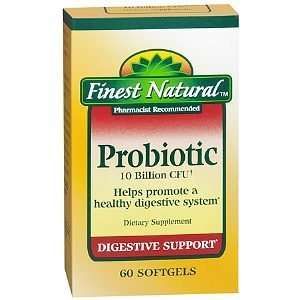  Finest Natural Probiotic 10 Billion Softgels, 60 ea 