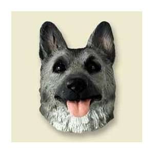 German Shepherd Dog Magnet   Silver & Black:  Kitchen 