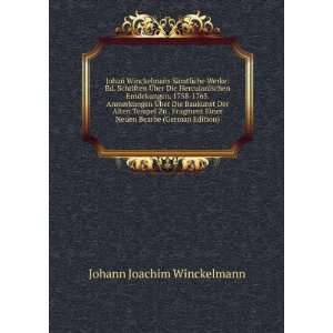   Einer Neuen Bearbe (German Edition) Johann Joachim Winckelmann Books