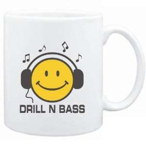  Mug White  Drill N Bass   Smiley Music Sports 