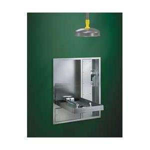 Bradley S19 315BF Barrier Free Recessed Drench Shower and Eyewash with 
