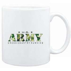  Mug White  US ARMY Cross Country Running / CAMOUFLAGE 