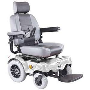  Heavy Duty Rear Wheel Drive Power Chair, Silver with White 