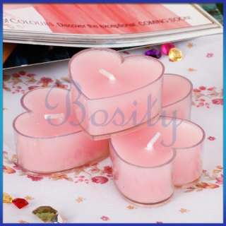 Hearts Candle Rose Scented Floating Candle Wedding Party Valentines 