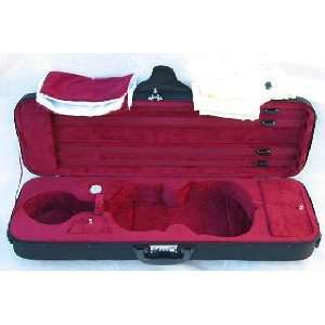  New Deluxe Double Full Size Oblong Violin Case Musical 