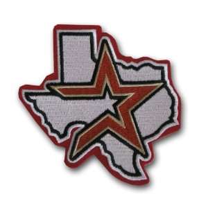  MLB Logo Patch   Houston Astros Red Logo Sports 