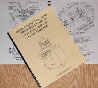 THOMPSON F 2F Surface Grinder Op/Parts Manual  