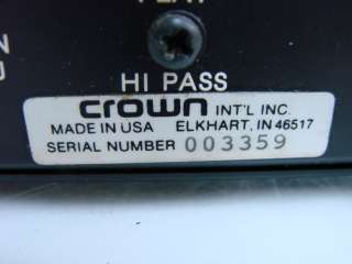 Rare Crown Amp PSA 2 915w Stereo Pro Audio Audiophile Amplifier PSA2 