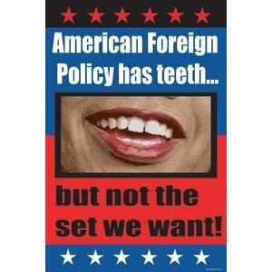 American Foreign Policy   12x18 Framed Print in Gold Frame (17x23 
