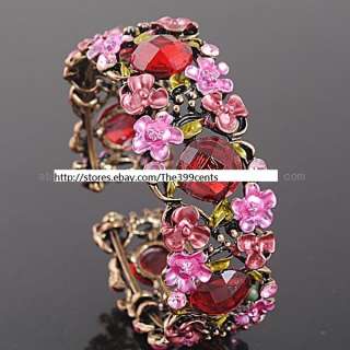 Victorian Style Crystal Rhinestone Bangle Bracelet  