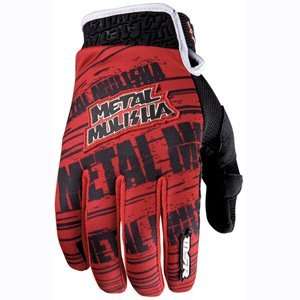  MSR Metal Mulisha Maimed Gloves   Black/Red: Automotive