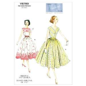 Vogue Patterns V8789 Misses/Misses Petite Dress and Cummerbund, Size 
