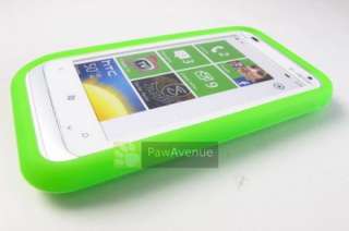 GREEN Soft Silicone Rubber Gel Skin Case Cover HTC Radar 4G Phone 