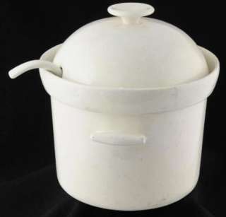 Piece California Pottery Large Soup Tureen+Domed Lid+Ladle 10.75x9 