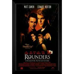 Rounders FRAMED 27x40 Movie Poster: Matt Damon:  Home 