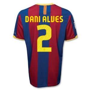  Barcelona 10/11 DANI ALVES Home Soccer Jersey Sports 