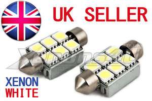  FSI License Number Plate LED Light Bulbs Xenon White C5W  