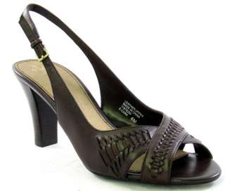 New ETIENNE AIGNER Cara BROWN SLING Womens Shoe 8.5 M  