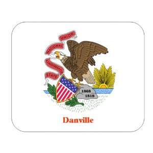  US State Flag   Danville, Illinois (IL) Mouse Pad 