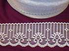 lot of 100 yards 1 and 1/2 inch wide OFF WHITE/ IVORY sewing lace trim 
