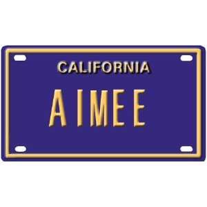  Aimee Mini Personalized California License Plate 