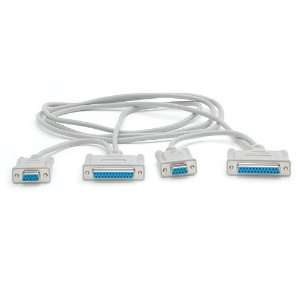    6 Feet DB9 DB25 Laplink Serial Cable (SCNM6LINK) Electronics