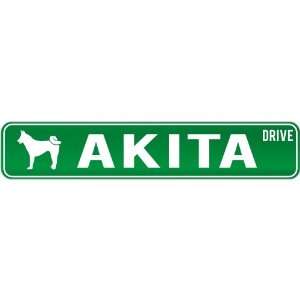  New  Akita Drive  Street Sign Dog: Home & Kitchen