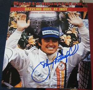 Johnny Rutherford Indianapolis 500 Racing SIGNED Sports Illustrated 