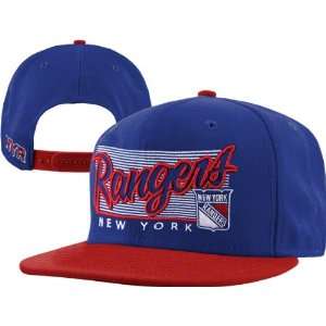New York Rangers 47 Brand Kelvin Adjustable Snapback Flat Brim Hat 