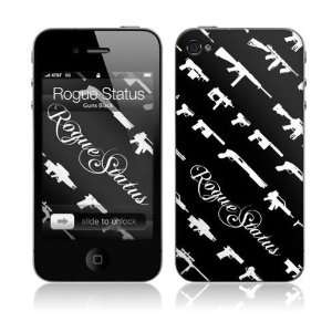  MusicSkins Rogue Status Guns Black Skin Cover iPhone 4/4S 