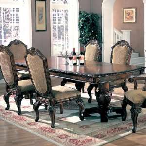  Saint Charles Double Pedestal Dining Table by Coaster Fine 