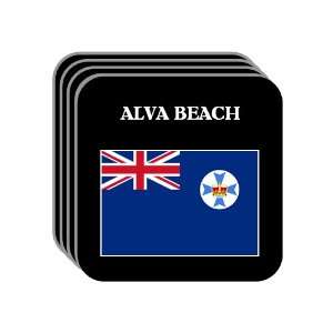  Queensland   ALVA BEACH Set of 4 Mini Mousepad Coasters 