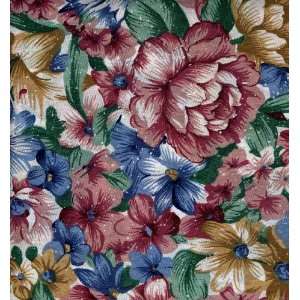  10 Yards Floral Cotton Poly Blend Decorating Fabric: Arts 