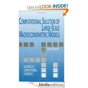    Scale Macroeconometric Models (Advances in Computational Economics