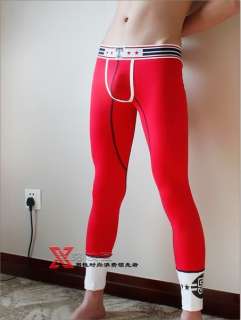 New Mens Pants Long Underwear G603 Red Gray Blue Size M L XL  