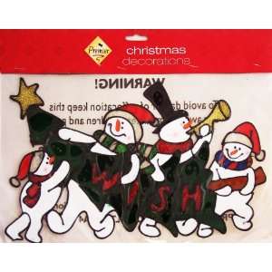  Window Sticker   40cm Christmas Tree & Snowmen Design 