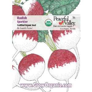  Organic Radish Seed Pack, Sparkler Patio, Lawn & Garden