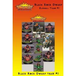 Black Rock Dwarf Fantasy Football Miniatures: Toys & Games
