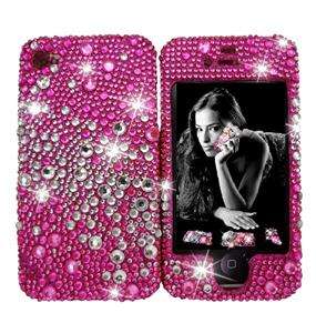  Pink iPhone 4 4S Case Bling Rhinestone Bumper Crystal Cover Rosado New