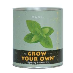  Grow Your Own Organic Basil Kit Patio, Lawn & Garden