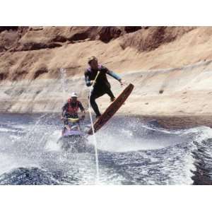  Jet Skiing and Water Boarding, Lake Powell, UT Stretched 