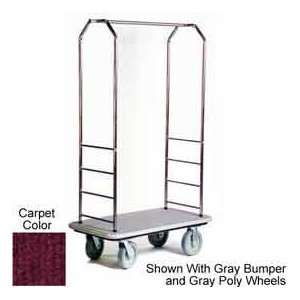 Easy Mover Bellman Cart Stainless Steel, Red Carpet, Black 