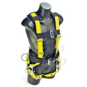   Fall Protection 01140 M L Lineman Harness with D Rings and Tool Belt